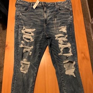 American Eagle Super High Rise Cropped Jeggings